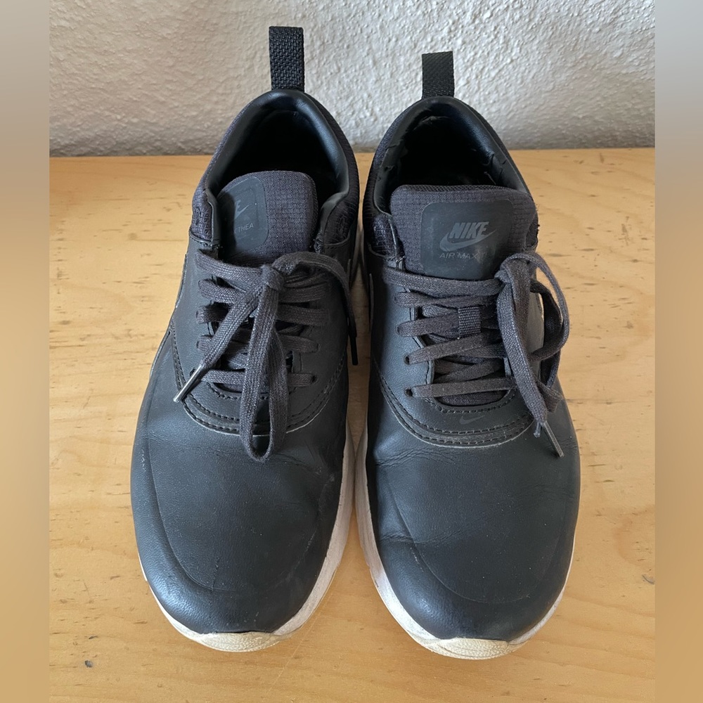 Nike Air Max Thea - Black Faux Leather